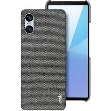 Sony Xperia 10 VI Imak Ruiyi Cloth Texture Phone Case - Dark Grey - 1