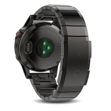 Garmin Fenix 8 MIP 51mm Titanium Alloy Quick Release 26mm Watch Band - Black - 1