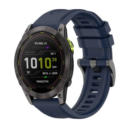 Garmin Enduro 3 Midnight Blue Silicone Watch Band - 26mm - 1