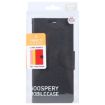 GOOSPERY FANCY DIARY Cross Texture Leather Phone Case - Black - 4