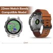 Garmin Fenix 8 47mm Leather Watch Band - Light Brown - 6