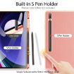 Samsung Galaxy Tab S10+ DUX DUCIS Domo Series Pink Leather Tablet Case - 2