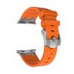 AP Silicone Watch Band for Apple Watch Series 10 42mm - Silver Orange - 3