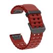 Garmin 22mm Ocean Quick Release Silicone Watch Band - Wine Red - 2