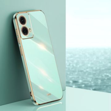 Motorola Moto G85 Mint Green TPU Phone Case - XINLI Straight Edge - 1