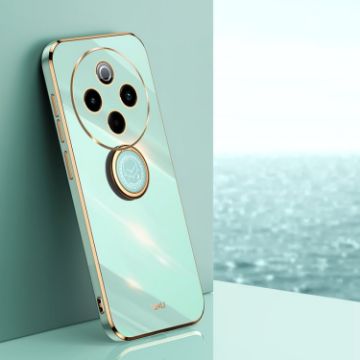 Vivo Y300 Pro Mint Green TPU Phone Case with Ring Holder - 1