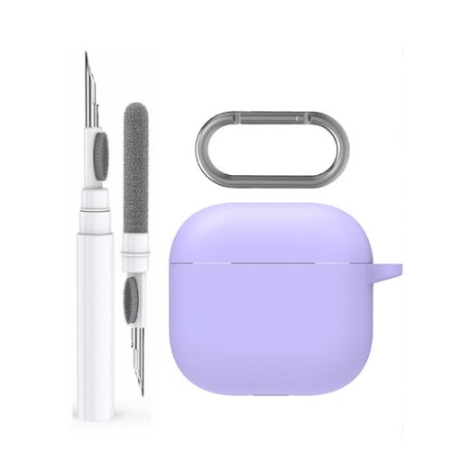 AhaStyle WG163 Airpods 4 Silicone Case - Purple - 1