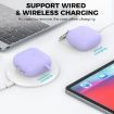 AhaStyle WG163 Airpods 4 Silicone Case - Purple - 7