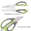 Detachable Magnetic Kitchen Scissors Stainless Steel - Random Color Delivery - 6