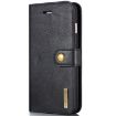 DG.MING iPhone 8 Plus/7 Plus Crazy Horse Texture Flip Case - Black - 3