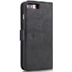 DG.MING iPhone 8 Plus/7 Plus Crazy Horse Texture Flip Case - Black - 4