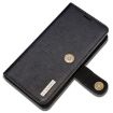DG.MING iPhone 8 Plus/7 Plus Crazy Horse Texture Flip Case - Black - 7