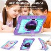 Shockproof Silicone + PC Case for iPad 9.7 - 360 Rotation, Shoulder Strap - 5