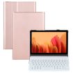 Detachable Bluetooth Keyboard Case for Samsung Galaxy Tab A7 10.4 - Rose Gold - 1