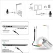 Yanmai R977 Lapel Mic Lavalier Double Condenser Microphone Silver - 7