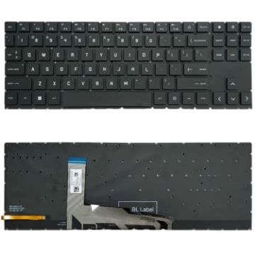 HP Omen 15-EK 15-EK0019NR 15-EN 15-EN0013DX Laptop Keyboard (White) - 1