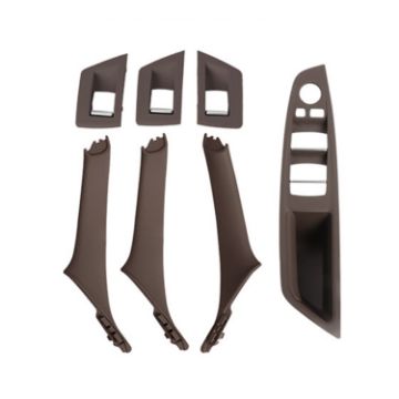 BMW F10/F18 5 Series 7pcs Car Inside Doors Handle Pull Trim Cover - 1