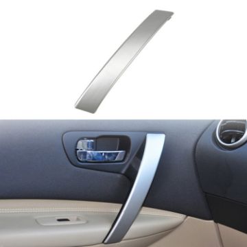 Nissan Qashqai Left-Drive Car Door Inside Handle Cover - Silver - 1