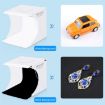PULUZ 20cm LED Panels Portable Light Studio Tent Box Kit with Backdrops - 4