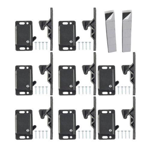 8pcs RV Side-Mounted Door Lock Grab Cabinet Latch Set - 1