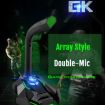 GK Desktop Dual Mic Condenser Microphone - White - 4
