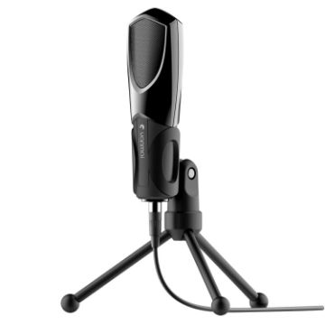 Yanmai Q3 USB 2.0 Condenser Microphone with Holder - Black - 1