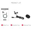 YELANGU Type-C Lavalier Microphone - 1.5m Length - 3