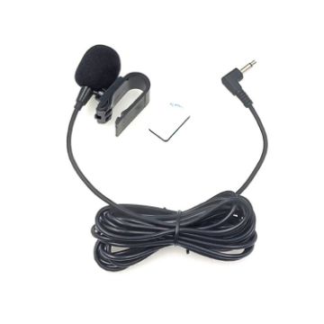 Stick-on Clip-on Lavalier Mono Microphone for Car GPS/Bluetooth Audio DVD - 1