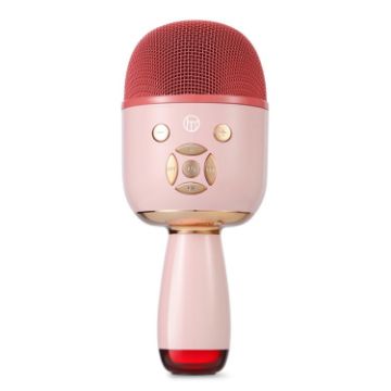 K58 Home Bluetooth Wireless Microphone With Lamp - Pink - 1