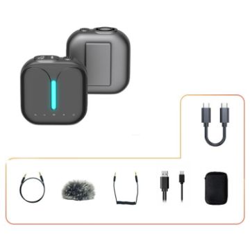 Outdoor Professional Noise-cancelling Wireless Lavalier Microphone - 1