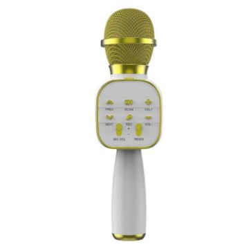 DS813 Live Wireless Bluetooth Microphone - Yellow - 1