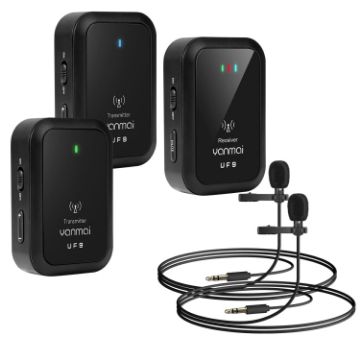 Yanmai UF9 Wireless Lavalier Microphone Clip-on Mic - 1