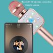 WS-1818 LED Light Flashing Microphone Bluetooth Wireless (Blue) - 6