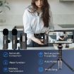 Wireless Lavalier Microphones for iPhone/Android - 2 in 1 - 4