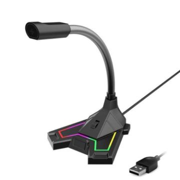 RGB Microphone Home Game Live Voice Video Microphone - 1