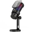 M8 Professional Desktop Condenser Microphone - RGB Light - 1