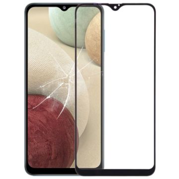 Samsung Galaxy A12 Front Screen Glass Lens with OCA Adhesive - 1