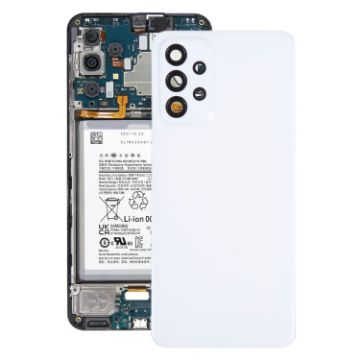 Samsung Galaxy A23 5G SM-A236A Battery Back Cover with Camera Lens Cover - White - 1