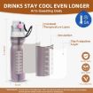 590ml Summer Outdoor Sports Training Spray Cooling Water Cup, Watermelon - 4