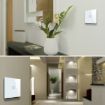 86mm 1 Gang Black Glass Smart Light Switch with RF433 Remote, 110-240V - 8