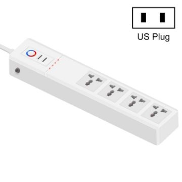 Smart WiFi Power Strip SM-SO306-M, 4 Holes 2 USB, US Plug, 16A - 1
