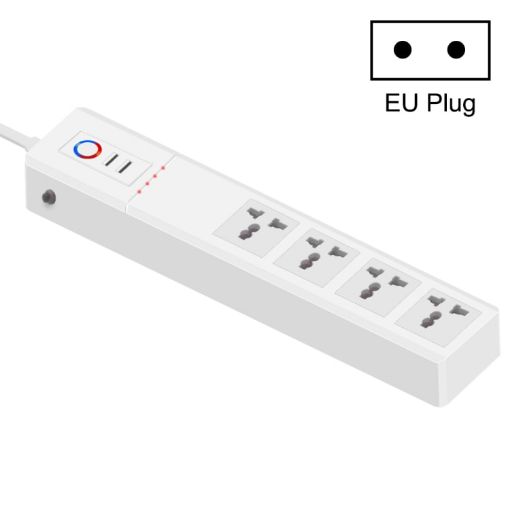 WiFi 16A SM-SO306-M Smart Power Strip with 4 Holes + 2 USB (EU Plug) - 1