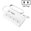 Wifi Mobile Phone Remote Control Power Strip, 1.5m, US Plug - 1
