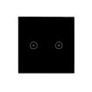 2 Gang Black Wifi Wall Touch Panel Switch, Voice & Remote Control - 2