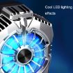 X20 Frosted Black LED Mobile Phone Cooling Fan Radiator - 6