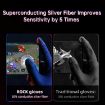 ROCK i28 Silver Fiber Anti-sweat Touch Gaming Gloves - 8