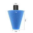 Blue M14 Car Cone Wheel Polishing & Detailing Waxing Sponge - 3