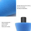 Blue M14 Car Cone Wheel Polishing & Detailing Waxing Sponge - 5