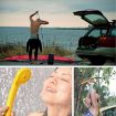 Portable 12V Car Electric Shower & Washer Sprinkler - Orange - 9