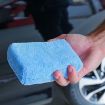 Microfiber Car Washing Polishing Sponge Towel 3cm Thick (12x8x4cm) - 1